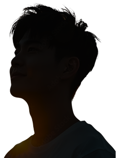 男性のシルエット